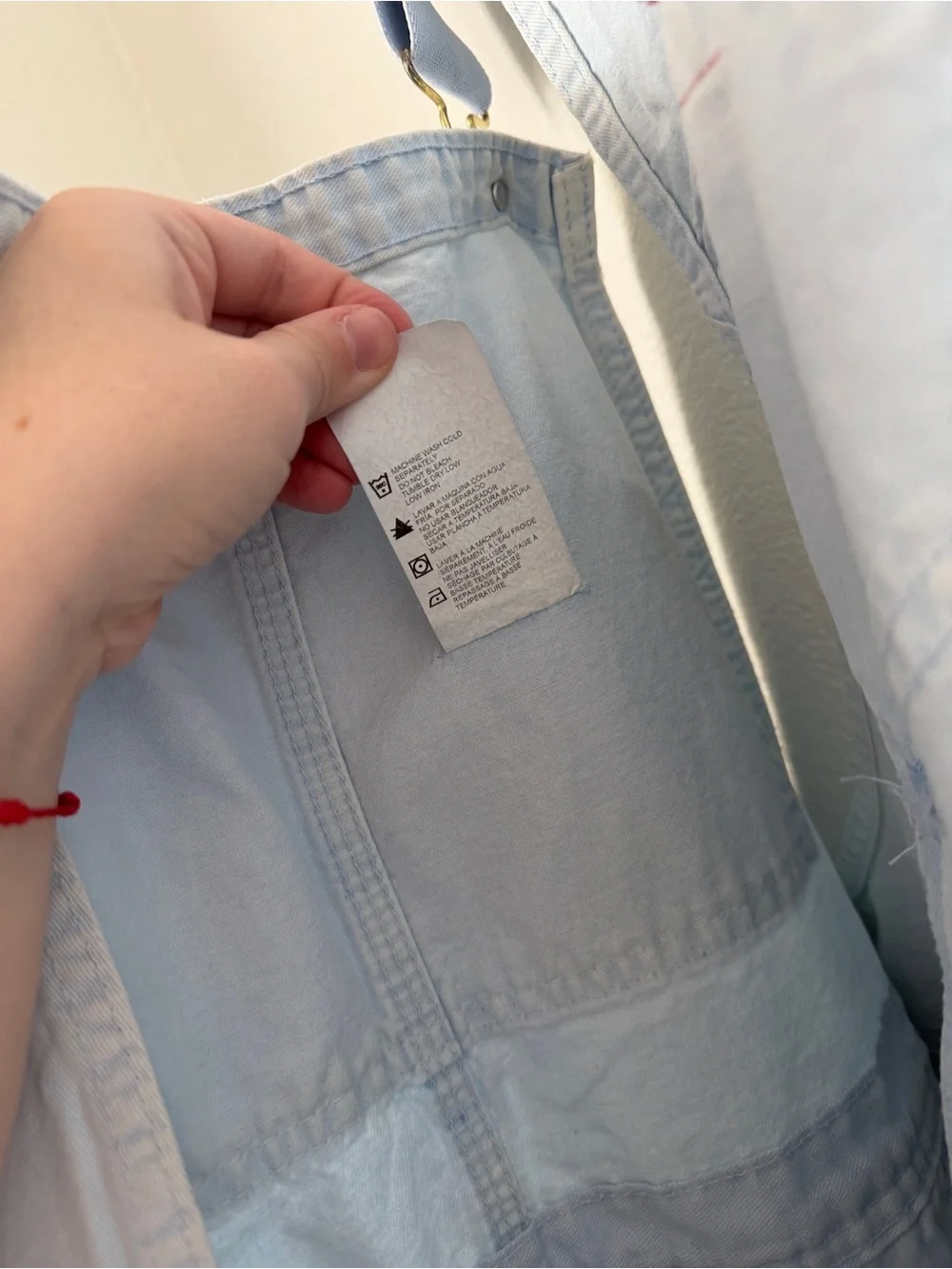 Vintage Dickies Light Blue Cotton Carpenter Overalls Bib Overalls